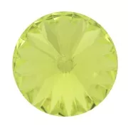 12mm PureCrystal 1122 Rivoli Round Stone - Citrus Green x1