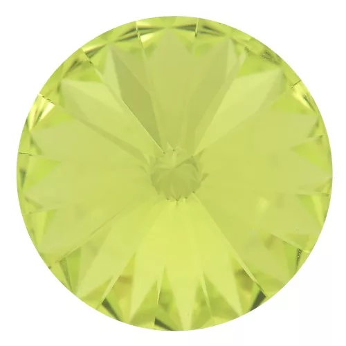 10mm PureCrystal 1122 Rivoli Round Stone - Citrus Green x1