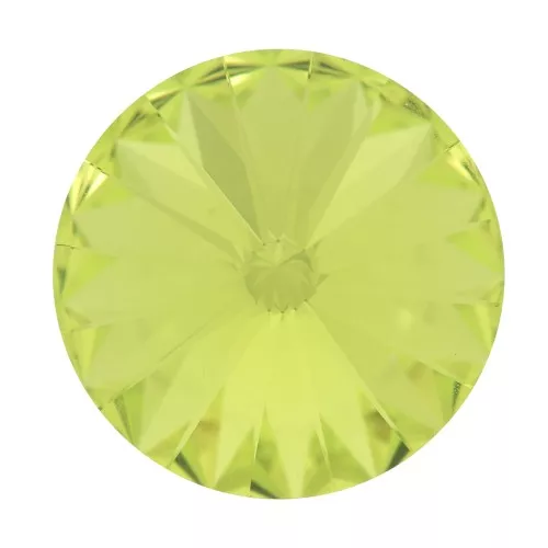 8mm PureCrystal 1122 Rivoli Round Stone - Citrus Green x1