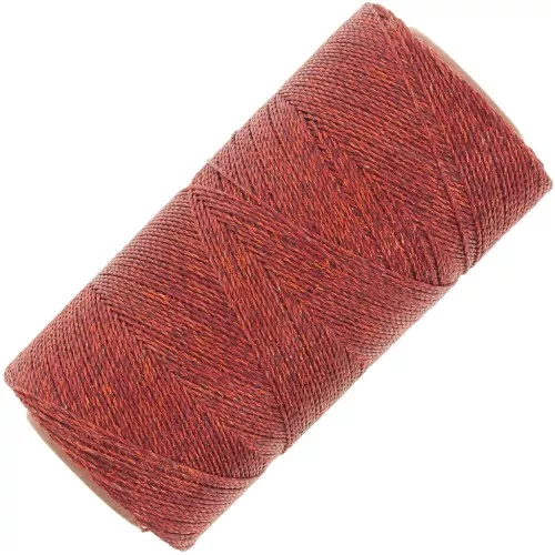 0,5mm Linhasita waxed thread spool for micro macramé - Copper (Cobre) x335m