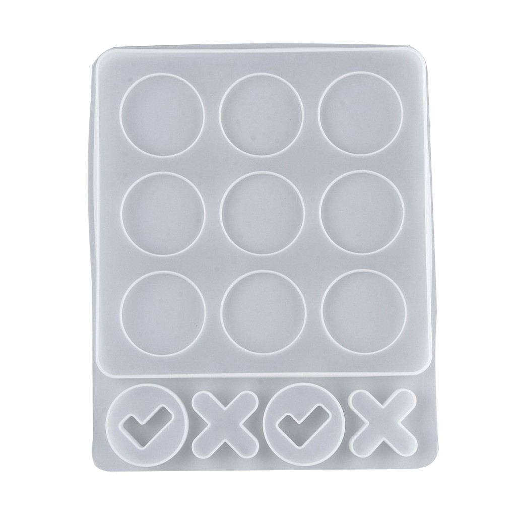 Silicone mould for resin Tic Tac Toe x1 - Perles & Co