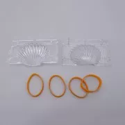 70x93mm Acrylic shell mould for candle creation x1