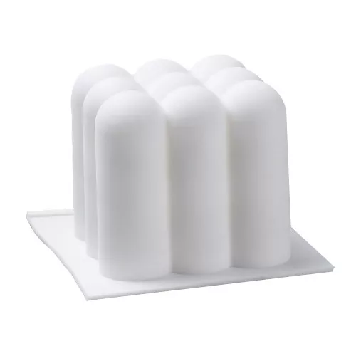 50x60mm Bubble cube mould for candle or soap making - White x1