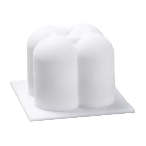 35x39mm Bubble cube mould for candle or soap making - White x1