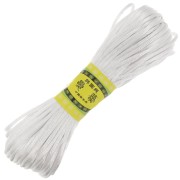 2mm Polyester rat tail cord - White x20m