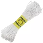 2mm Polyester rat tail cord - White x20m