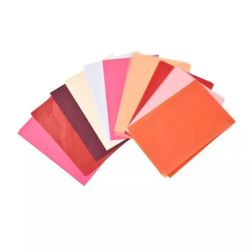 Plain tissue paper assortment - Red - Pink x100