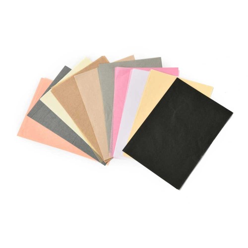 Assortment of plain tissue papers - Beige - Grey x100