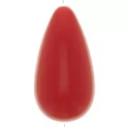 Beads - Perle poire en résine 26x14 mm - Rouge foncé x1 Perle poire en résine 26x14 mm - Rouge foncé x1