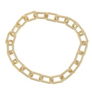 2.4mm Fine Rectangle Chain Ring - Size 51 - Gold filled x1