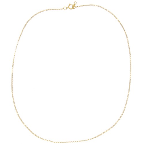 1.3mm Belcher chain chocker - Gold filled x41cm