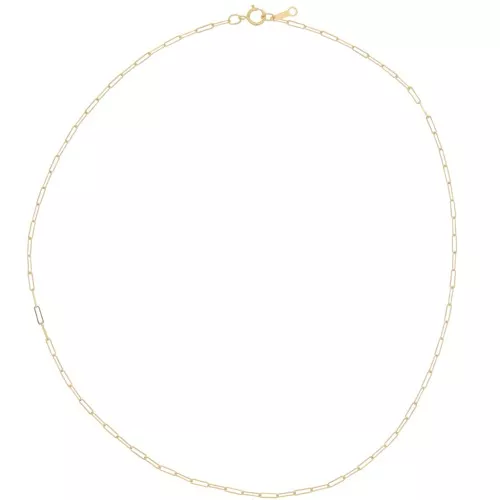 1.7mm Rectangle mesh choker - Gold filled x41cm