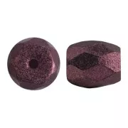 6x5mm Glass beads Baros® by Puca® - Burgundy Metallic Mat x10g