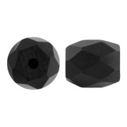 6x5mm Glass beads Baros® by Puca® - Jet Mat x10g