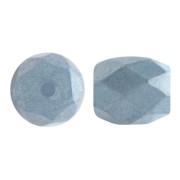 6x5mm Glass beads Baros® by Puca® - Opaque Blue Ceramic Look x10g|raw }}
