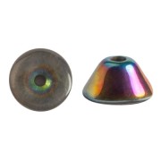 4x2mm Glass beads Konos® by Puca® - Crystal Vitrail x10g|raw }}