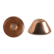 4x2mm Glass beads Konos® by Puca® - Crystal Capri Gold x10g