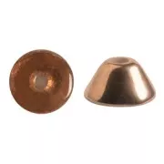 4x2mm Glass beads Konos® by Puca® - Crystal Capri Gold x10g