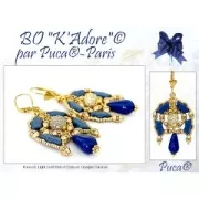 4x2mm Glass beads Konos® by Puca® - Crystal Capri Gold x10g