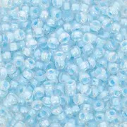 Preciosa 9/0 2.5 mm Seed Beads - Crystal with Aquamarine-Colored Pearl Interior x 20 g