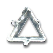 Cabochon setting PureCrystal 4722 triangle-shaped-shaped 10mm Silver-colored|raw }}
