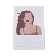 9x6cm Set of 20 jewellery holder cards earrings and necklaces - Women x1