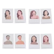 9x6cm Set of 20 jewellery holder cards earrings and necklaces - Women x1