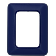 45x35mm Rectangle opaque resin pendant - Navy x1|raw }}