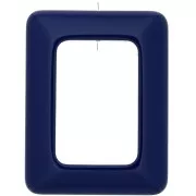 45x35mm Rectangle opaque resin pendant - Navy x1