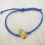 20x18mm Hand spacer - eye pattern - Fine Gold Plated x1