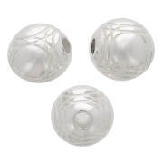 10mm Round Bead - pétanque ball - Silver plated x1|raw }}