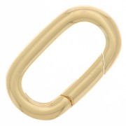 22x13mm Oval Lobster Clasp - Gold Tone x1|raw }}