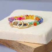 22x13mm Oval Lobster Clasp - Rhodium Tone x1