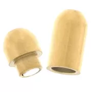 15mm 304 stainless steel magnetic clasp for 2mm cord - Gold Tone x1