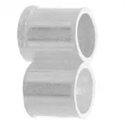 10x6mm 925 Sterling Silver Double End Cap for 4mm Cord x1