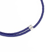 10x6mm 925 Sterling Silver Double End Cap for 4mm Cord x1