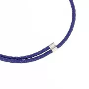 10x6mm 925 Sterling Silver Double End Cap for 4mm Cord x1