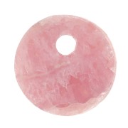 8mm Round Gemstone sequin - Rhodocrosite x1