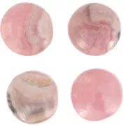 6mm round gemstone cabochon - Rhodochrosite x1