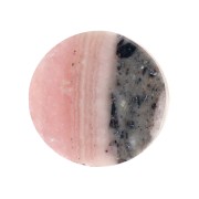 6mm Flat round Cabochon - palet - gemstone - Rhodochrosite x1