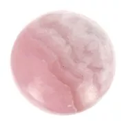 8mm round gemstone cabochon - Rhodochrosite x1