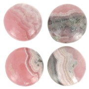 8mm round gemstone cabochon - Rhodochrosite x1