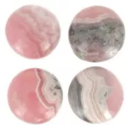 8mm round gemstone cabochon - Rhodochrosite x1
