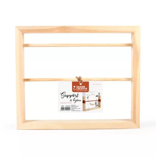 25x30cm Wooden jewellery display - Natural x1