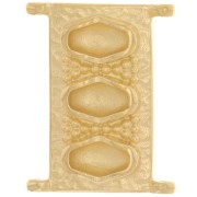 Cymbal - 18x14mm Connector for Delica Bead 11/0 - Korakas - Fine Gold Plated x1