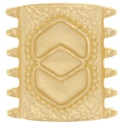 Cymbal - 24x23mm for SuperDuo Bead - Pitrofos - Fine Gold Plated x1|raw }}