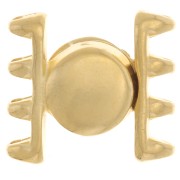 Cymbal Magnetic clasp for SuperDuo beads 15x17 mm Ateni IV - Fine gold plated x1
