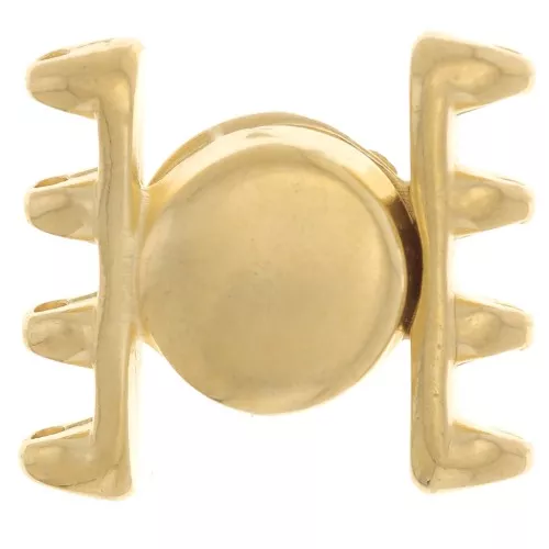 Cymbal Magnetic clasp for SuperDuo beads 15x17 mm Ateni IV - Fine gold plated x1