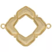 Cymbal - Spacer for 25x31mm Chevron Beads - Notino - Fine Gold Plated x1
