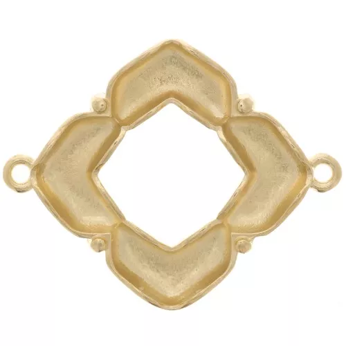 Cymbal - Spacer for 25x31mm Chevron Beads - Notino - Fine Gold Plated x1